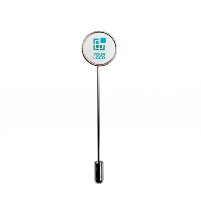 Ronde metalen reverspin voor congressen en bedrijfsevents