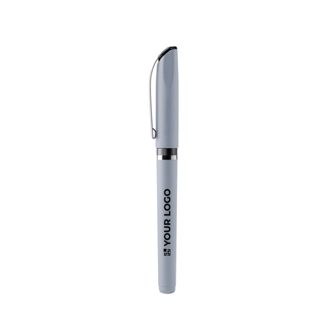 Rollerpen van plastic met matte afwerking en blauwe gelinkt