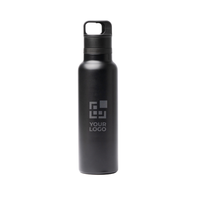 Thermosfles van roestvrij staal met drukknopdop 750ml