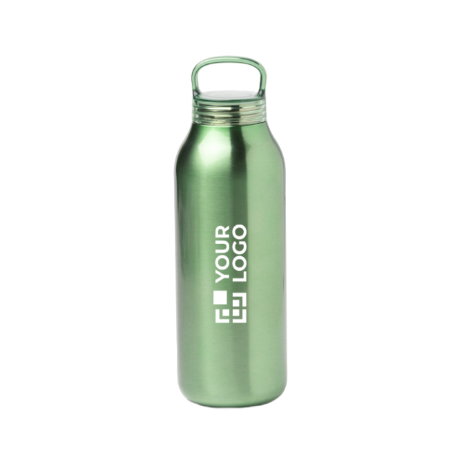 RVS thermosfles met doorschijnende schroefdop 500 ml