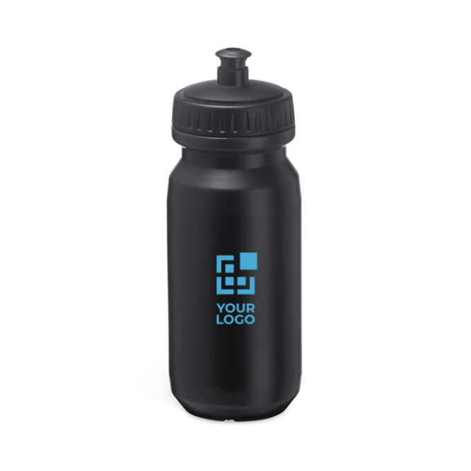 Sportfles van plastic met groot drukoppervlak 620 ml