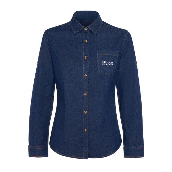 Dames spijkerblouse van katoen 210 g/m² Roly Direct Lujan