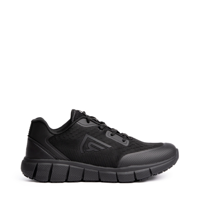 Unisex ademende sportieve werkschoenen met veters Roly Basalt