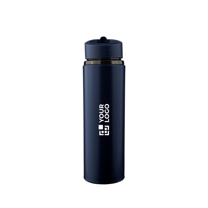 Plastic drinkfles met inklapbare tuit en intern rietje 500 ml