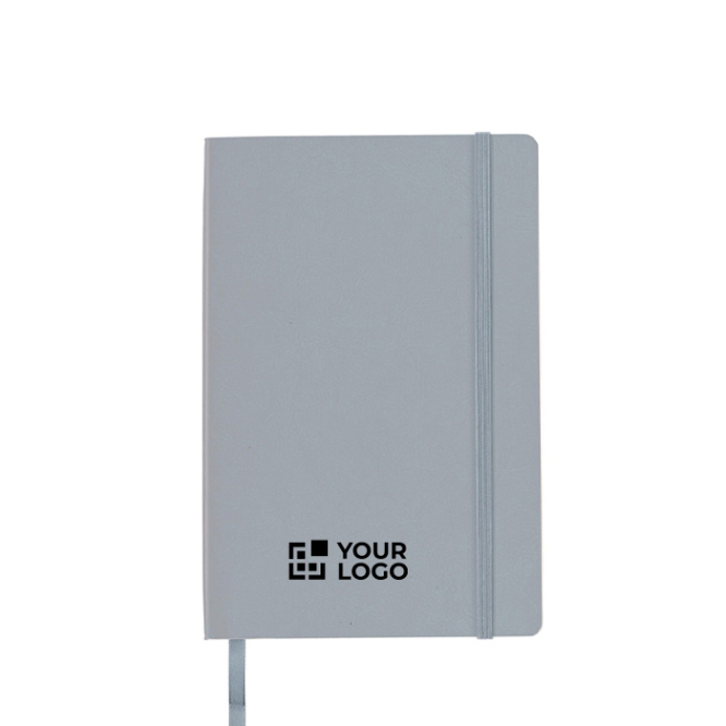 A5 gelijnd notitieboek van PU met elastische sluiting
