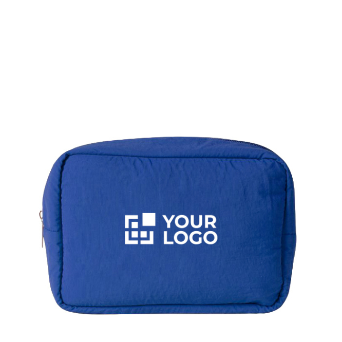 Toilettas van nylon en polyester met bijpassende rits