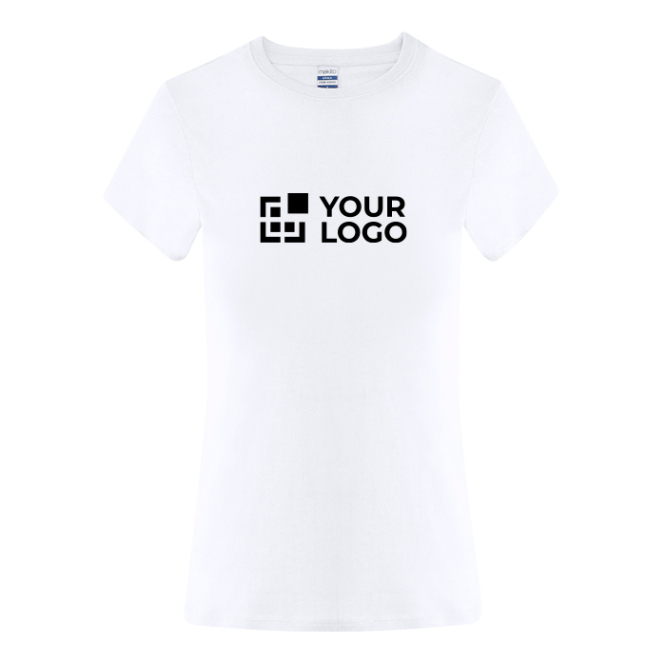 Dames T-shirt van katoen met ronde hals 150 g/m²
