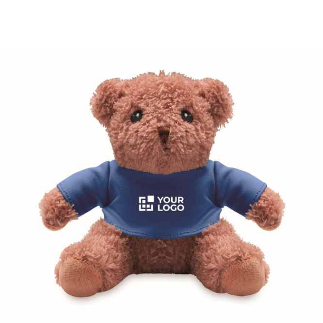Pluche beertje met gekleurd T-shirt
