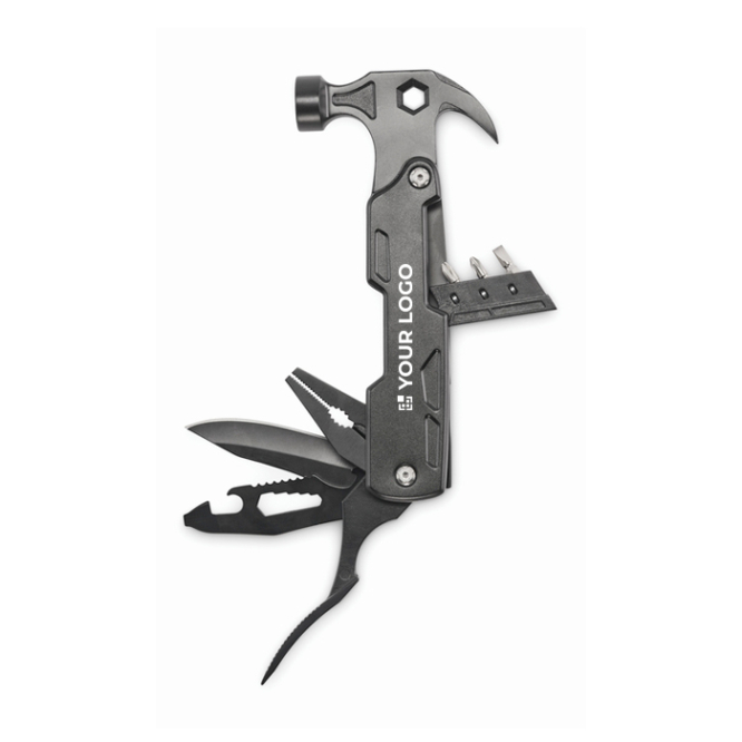 14-in-1 multitool hamer van roestvrij staal en aluminium