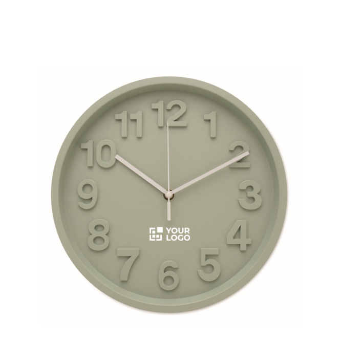 Wandklok met matte afwerking en stil uurwerk