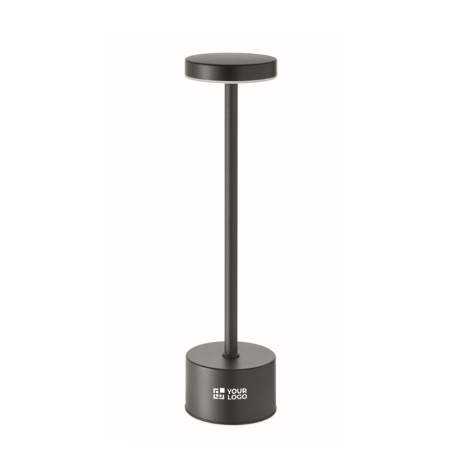 Aluminium tafellamp met 24 LED en touchbediening