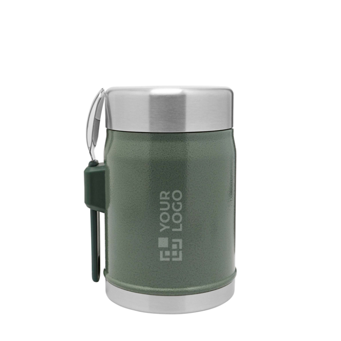 Voedselpot met bestek en geïsoleerde deksel met ventiel 400 ml