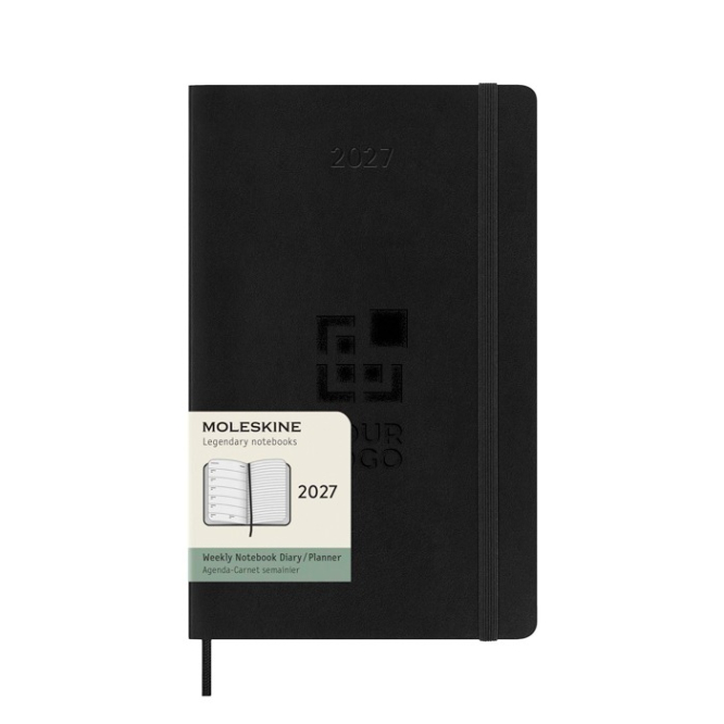 Wekelijkse planner van kunststofleer, Moleskine