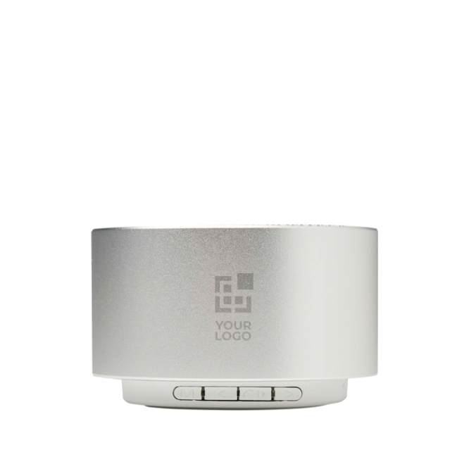 Bluetooth-speaker van gerecycled aluminium met microfoon 3W