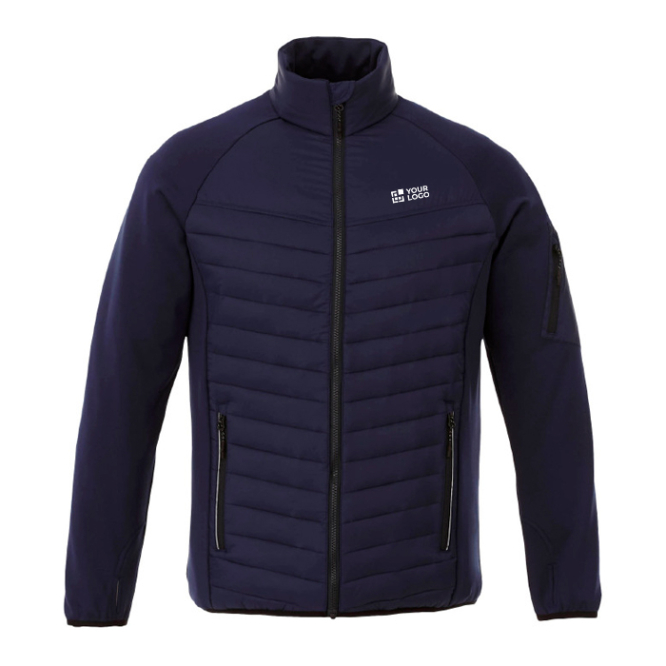 Tweekleurig jack voor bedrijfspromotie, 245 g/m2 in de kleur blauw