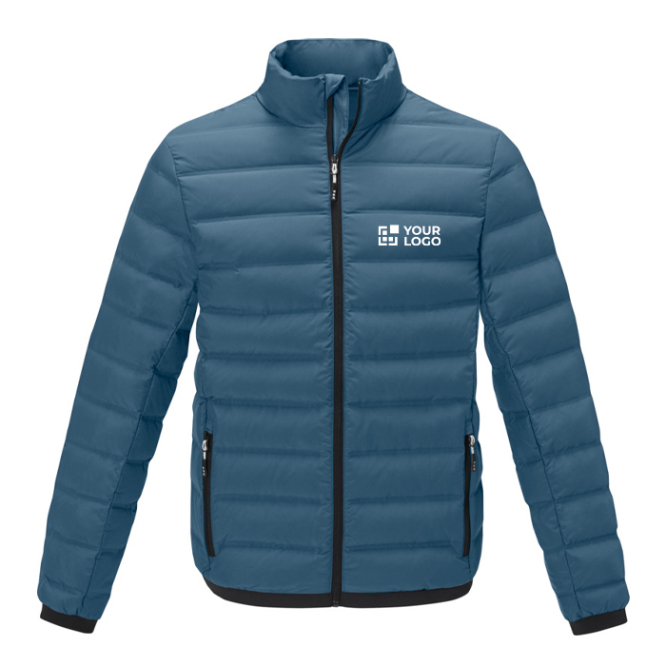 Donsjacket van polyester voor heren 164 g/m2 Elevate Life cyaan blauw
