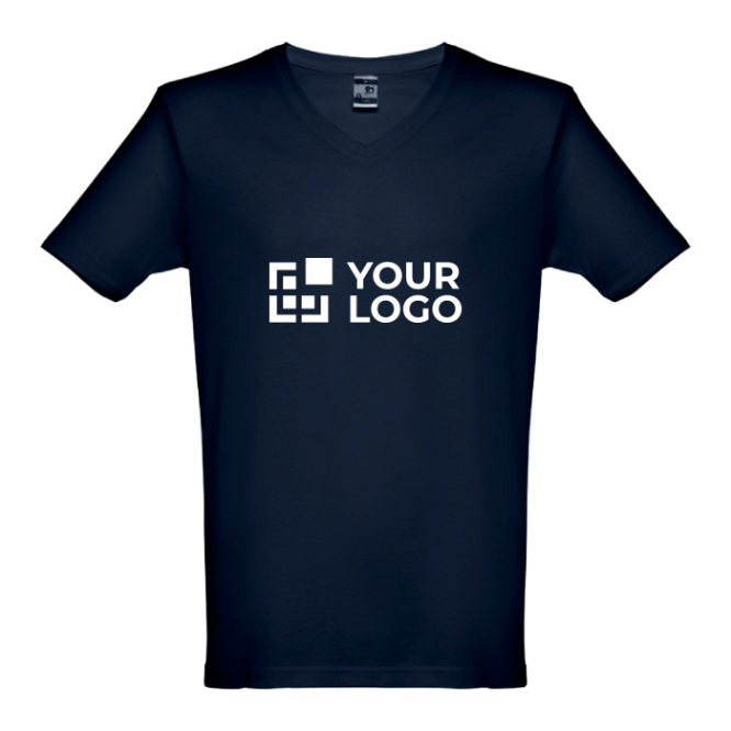 Goedkope katoenen T-shirts met logo, eerste weergave