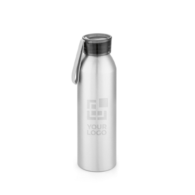 Lekvrije aluminium fles met siliconen lus 660ml Alu Cool