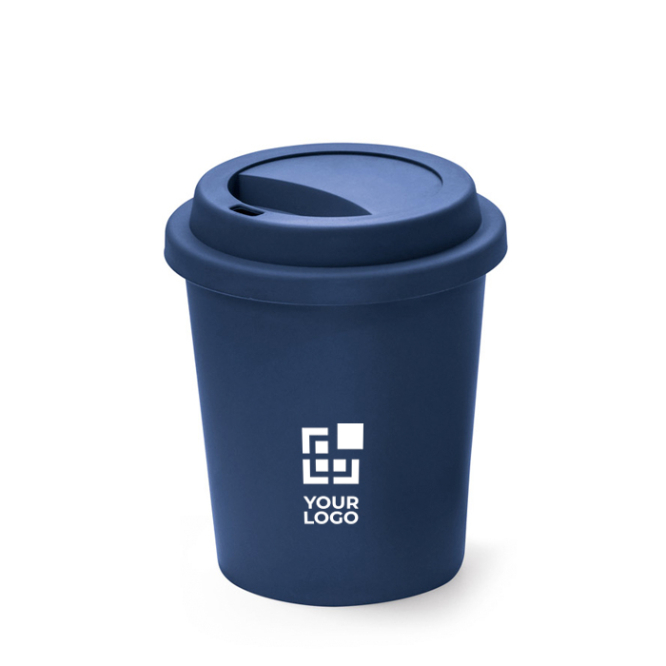 Reisbeker van kunststof, enkelwandig ontwerp, magnetronbestendig 350 ml