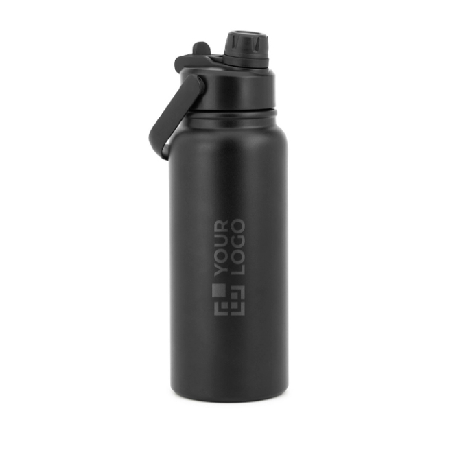 RVS fles met dubbelwandige isolatie en 2-in-1 drinktuit 830ml