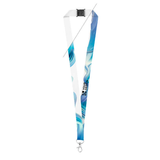 Polyester keycord met veiligheidsluiting voor sublimatie