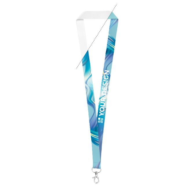 Polyester lanyard met karabijnhaak voor sublimatie gemaakt in de EU
