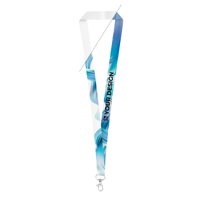 RPET-lanyard met snaphaak gemaakt in de EU