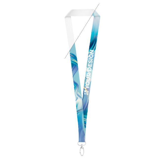 Polyester lanyard met ovale musketonhaak voor sublimatie