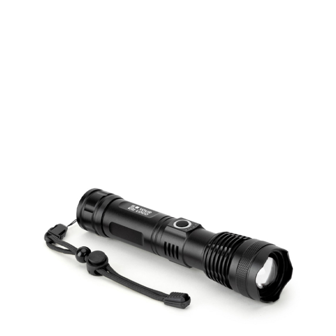 Oplaadbare zaklamp van gerecycled aluminium met 500 lumen LED 10W