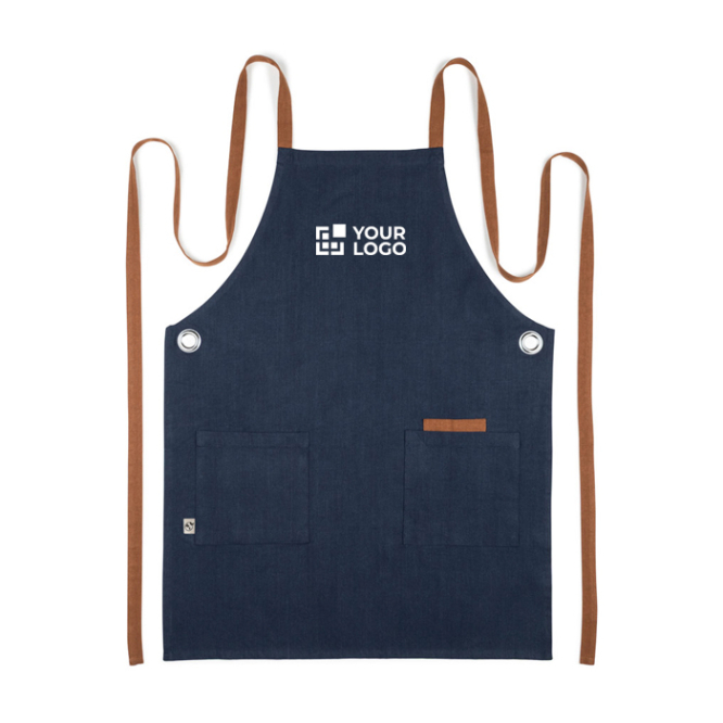 Eco schort met 3 multifunctionele zakken en gekruiste banden 220 g/m²
