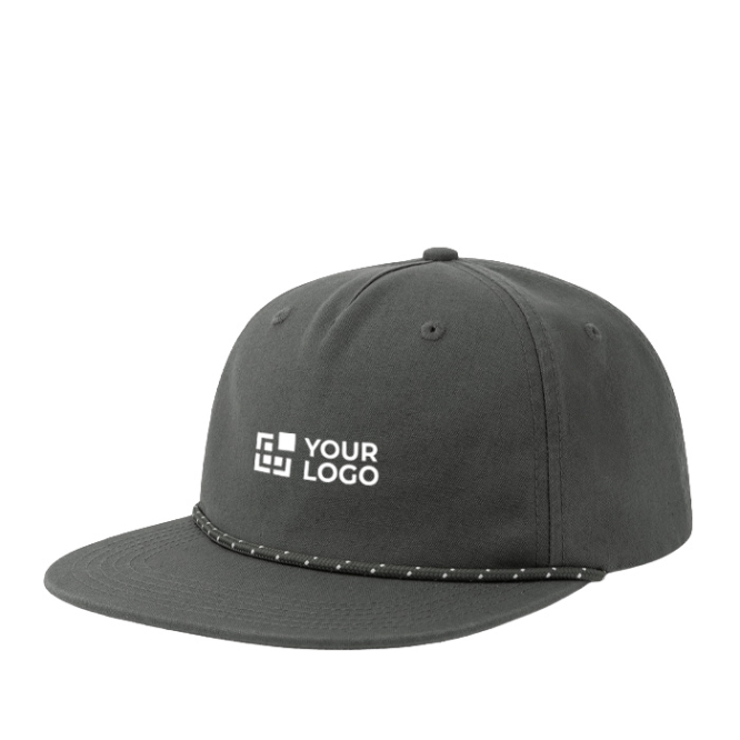 Onversterkte 5-panel cap met gerecyclede platte klep ReTraze®