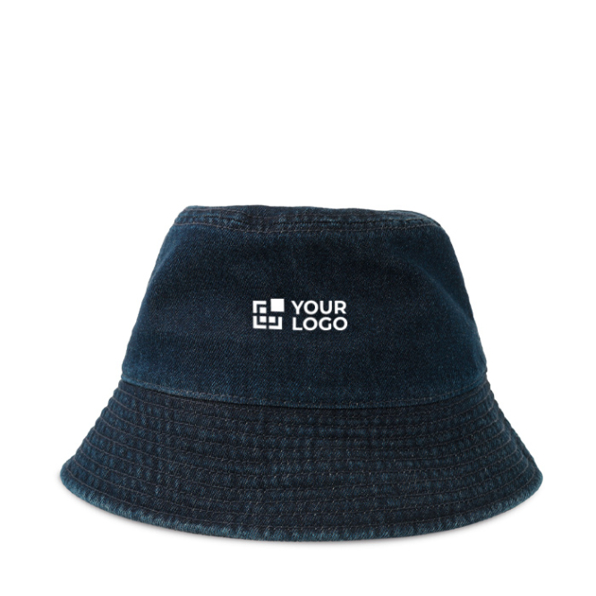 Panamahoed van denim katoen, geverfd met DyStar®
