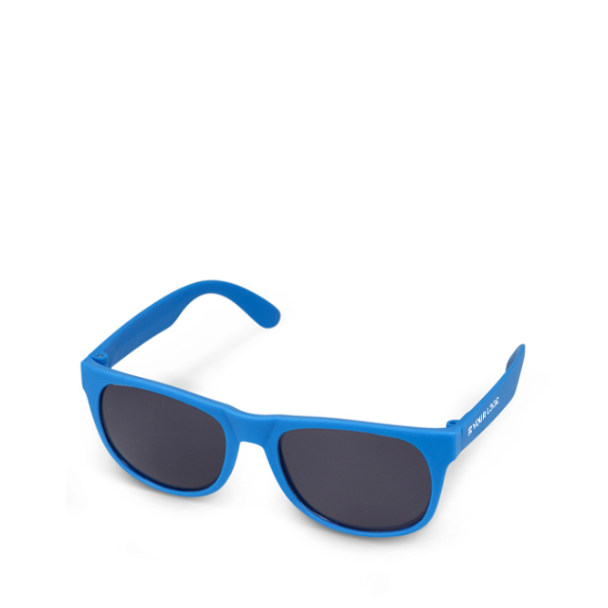 Zonnebril in diverse kleuren met zwarte UV400 lens