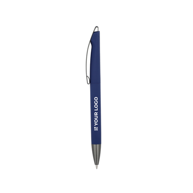 Plastic draaibalpen met zachte afwerking en blauwe inkt