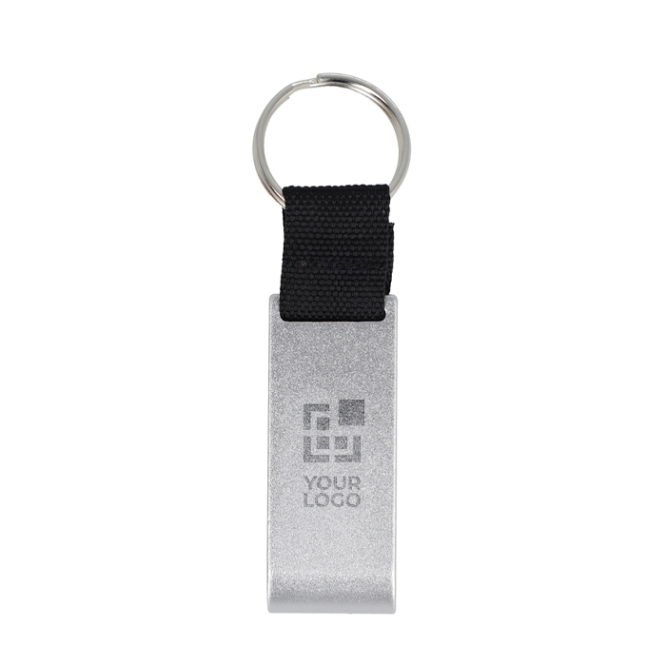3-in-1 flesopener sleutelhanger van gekleurd aluminium