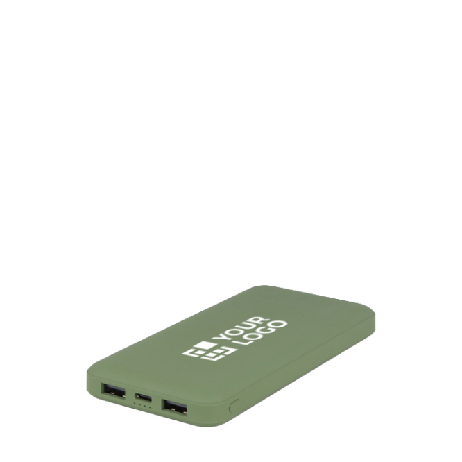 Compacte powerbank van gerecycled plastic 10.000mAh