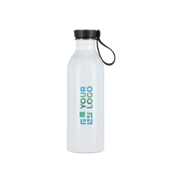 RVS fles met siliconen draaglus in de dop 500 ml