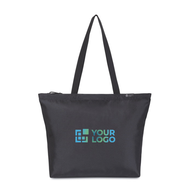 Tote bag van RPET met binnenvak voor waterfles