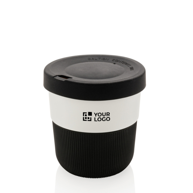 Duurzame koffiebeker to go bedrukken kleur zwart