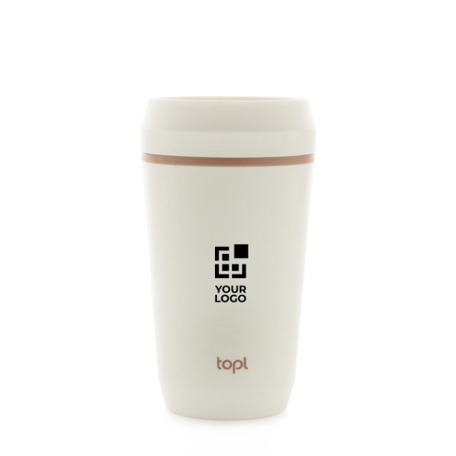 Thermobeker van gerecycled kunststof met 360° deksel Topl 350 ml
