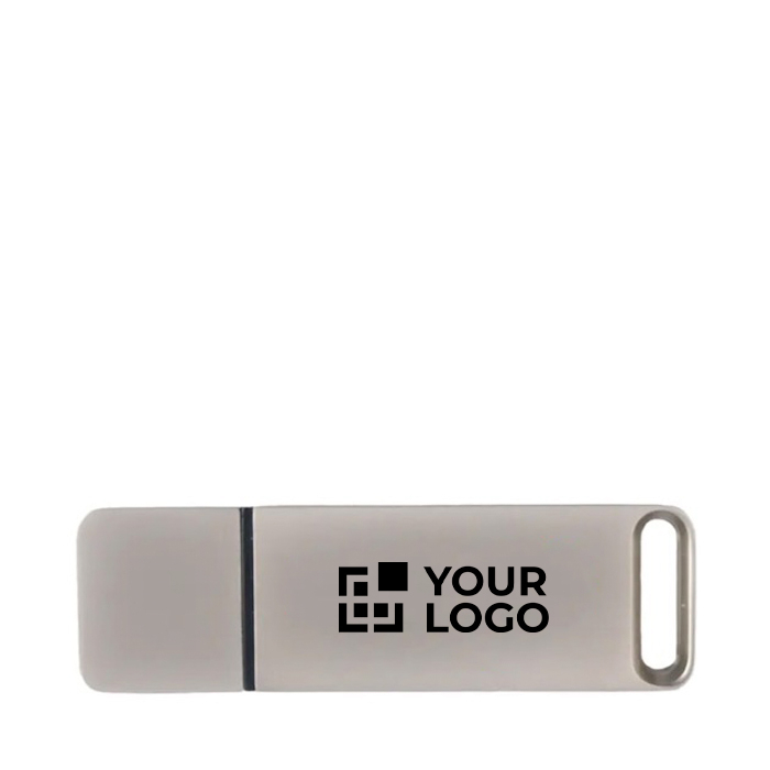 Custom made USB van metaal met sluitdop, gemaakt in Europa