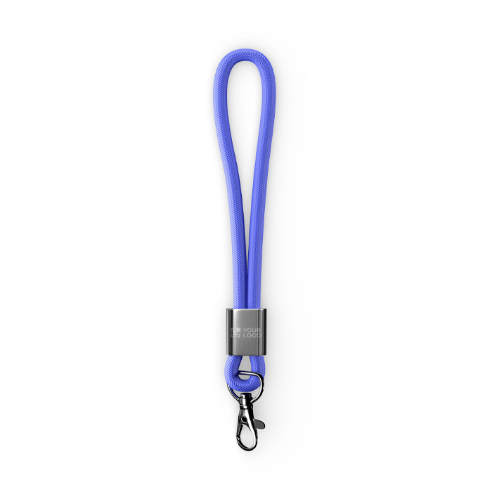 Custom made nylon polsband lanyard met metalen clip