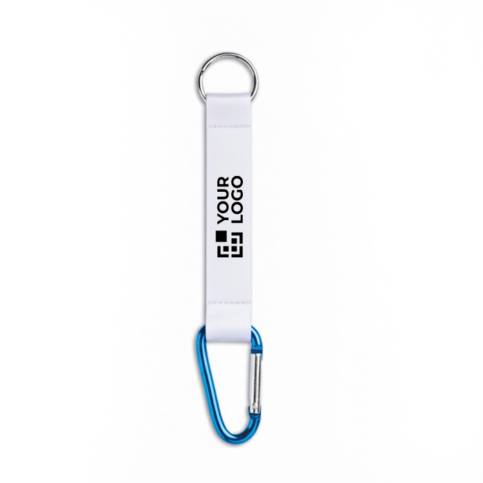 Custom made sleutelhanger van RPET met karabijnhaak voor sublimatie