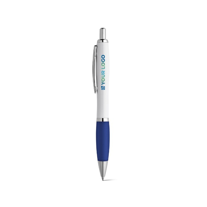 Witte balpen met kleurdetail