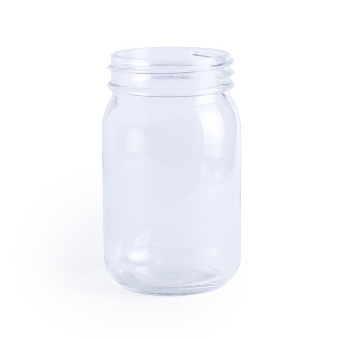Multifunctionele glazen pot (450ml) voor cocktails kleur doorzichtig