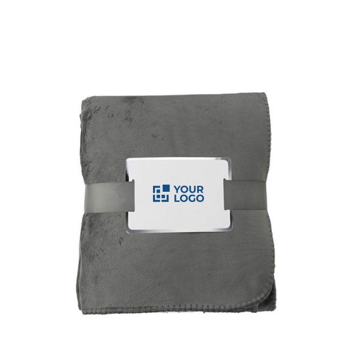 Shearling touch deken weergave met jouw bedrukking