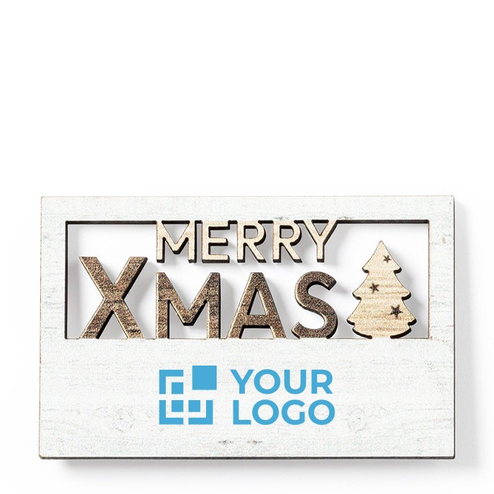 Magneet met kerstboodschap