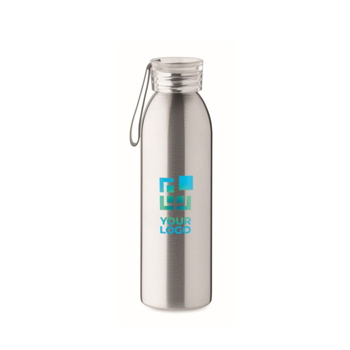 RVS fles met deksel met bijpassend siliconen handvat 650ml