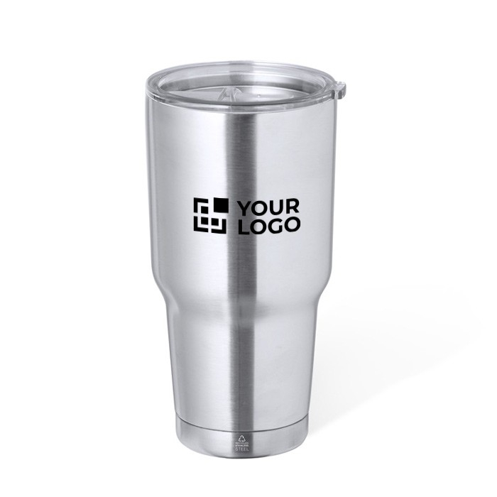 Dubbelwandige RVS beker met 800 ml dispenser