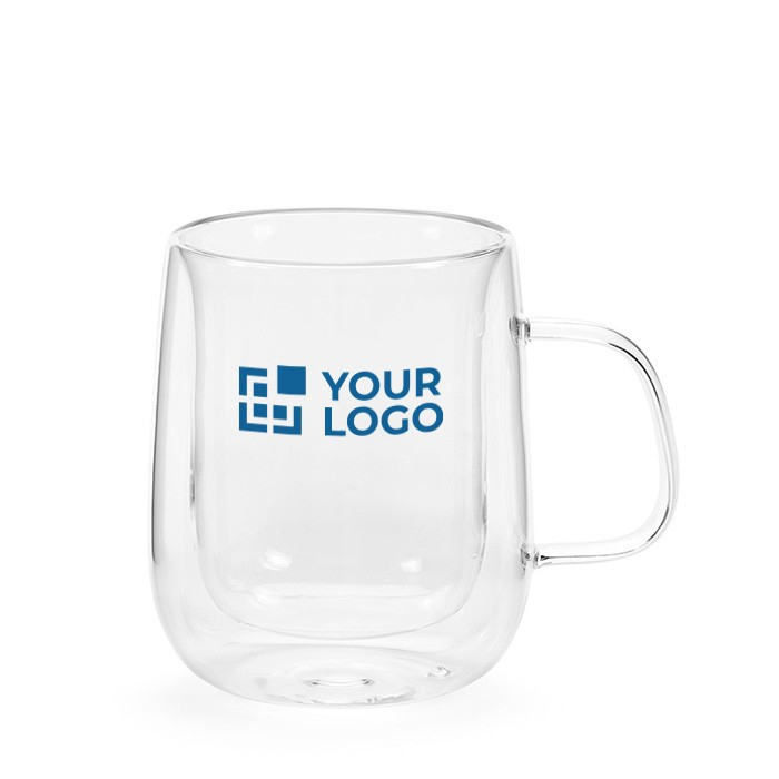 Dubbelwandige borosilicaatglazen beker 440ml
